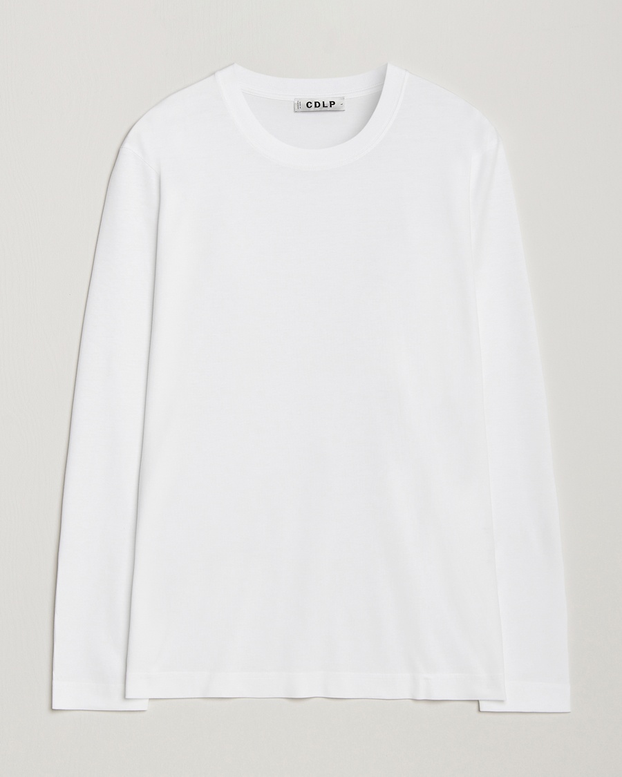 Herren | Langarm T-Shirt | CDLP | Midweight Long Sleeve T-Shirt White