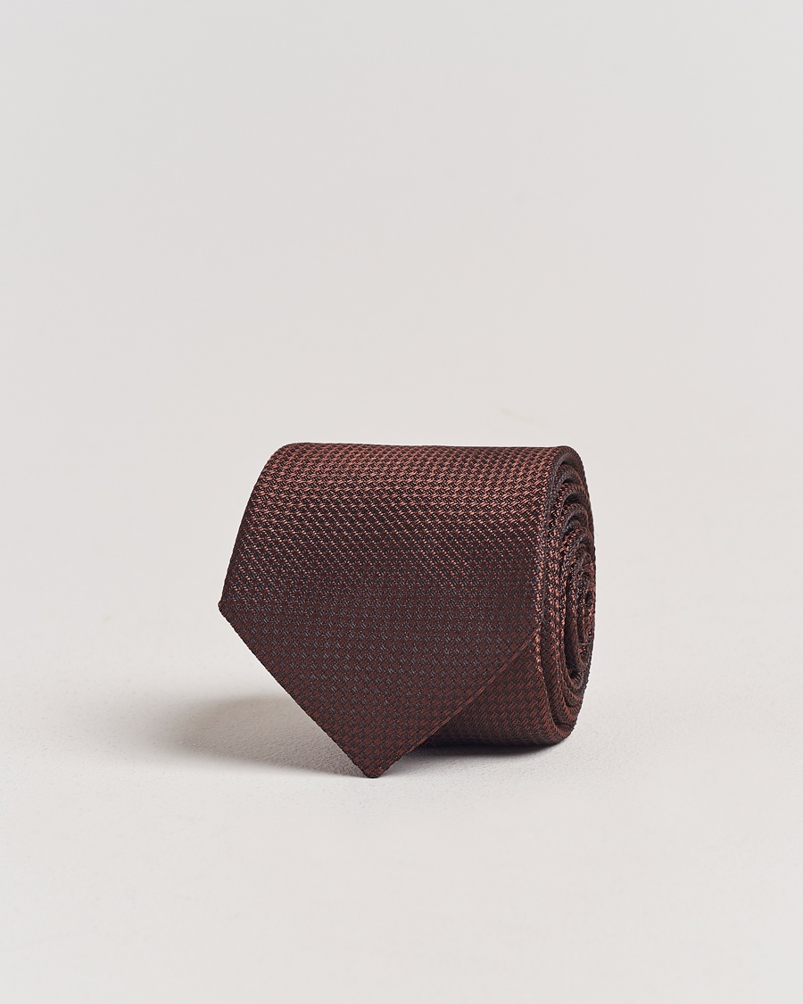Morris Structure Tie Brown – Braun