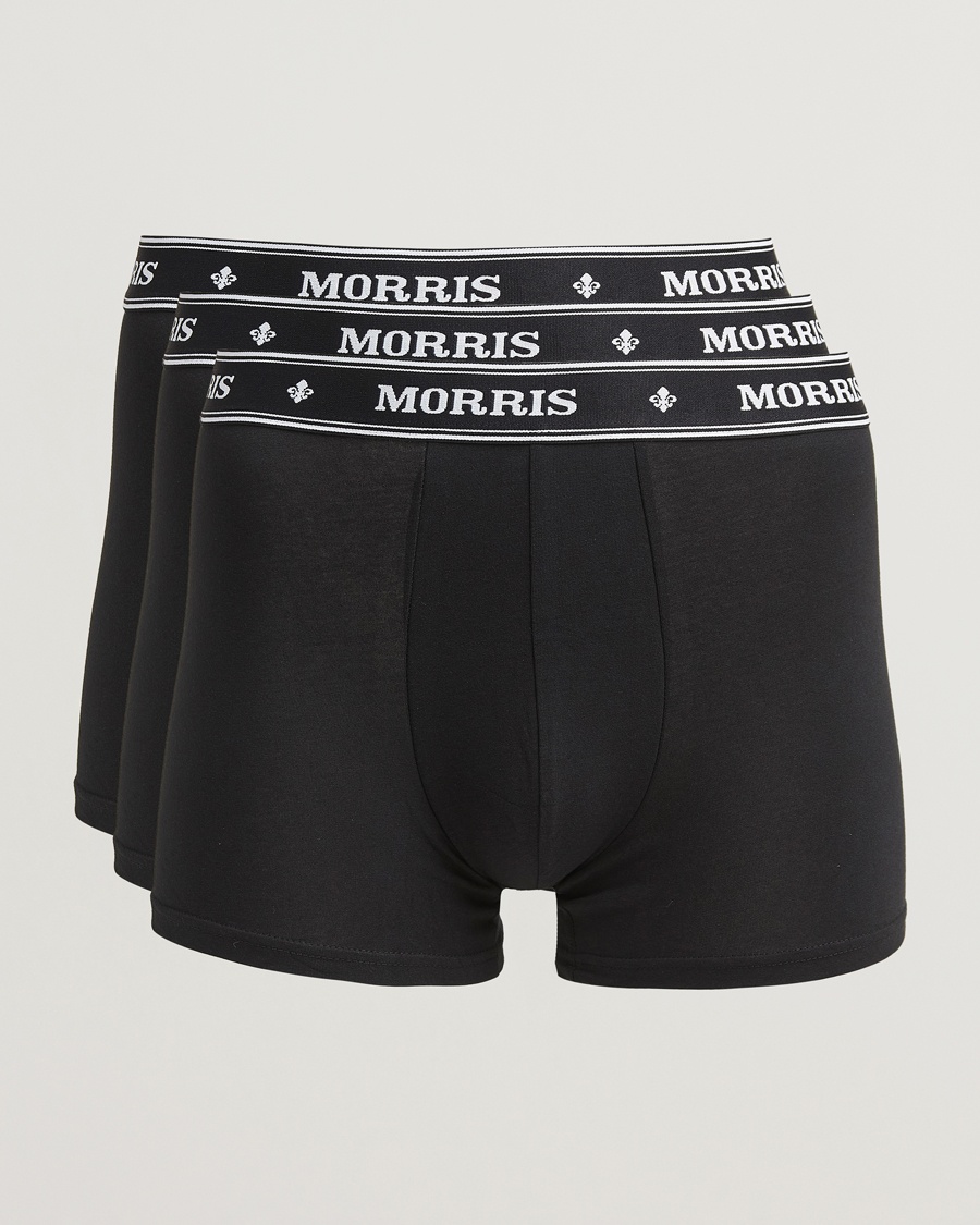 Morris Boxer Brief 3-Pack Black – Schwarz