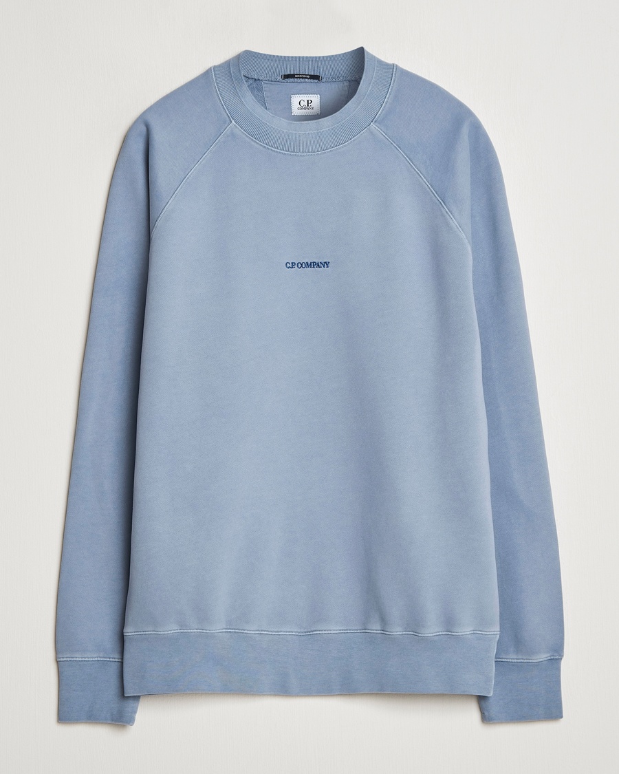Herren | 50% sale | C.P. Company | Brushed Emerized Fleece Sweatshirt Light Blue