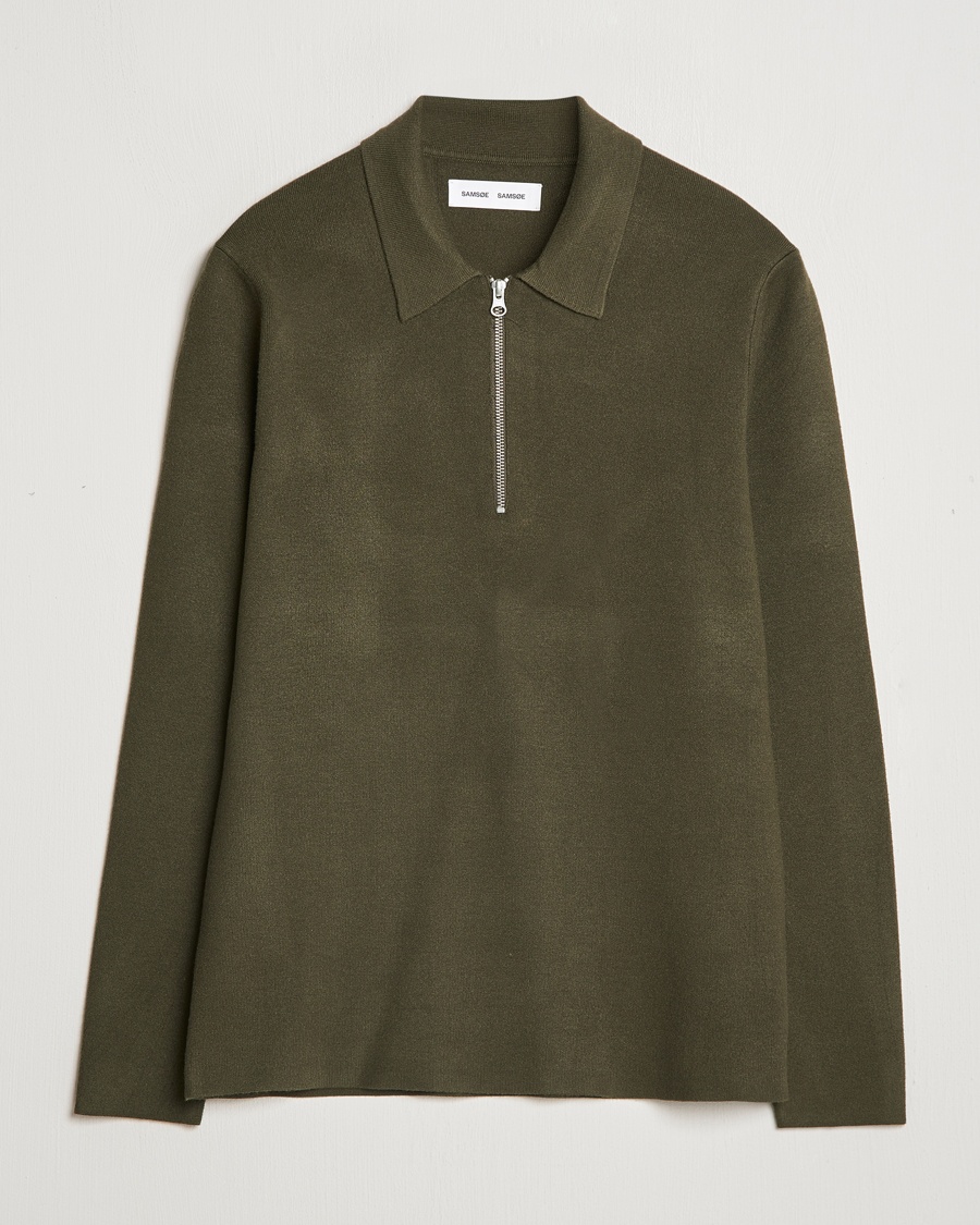 Herren | Half-zip | Samsøe Samsøe | Guna Half Zip Forest Night