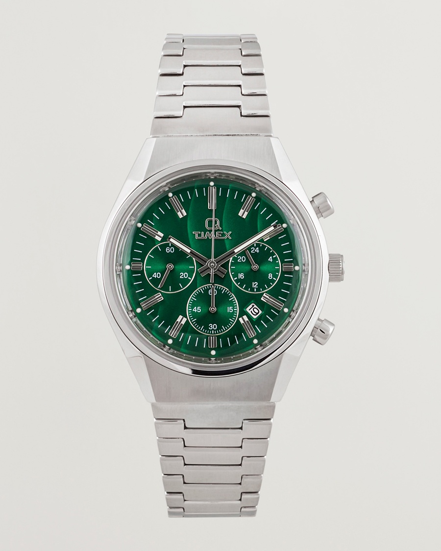 Timex Q Timex Falcon Eye Chronograph 40mm Green Dial – Grün