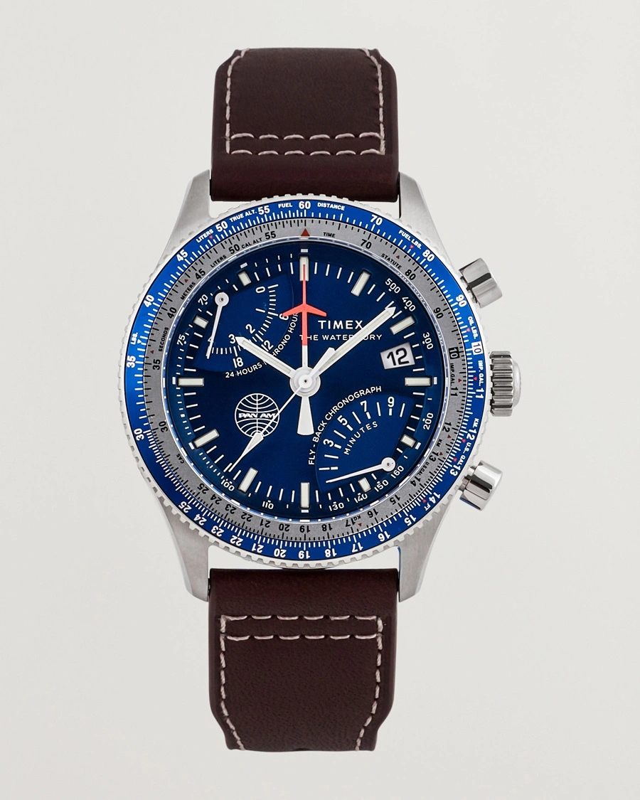Herren | | Timex | Pan Am Flyback Chronograph 43mm Blue Dial