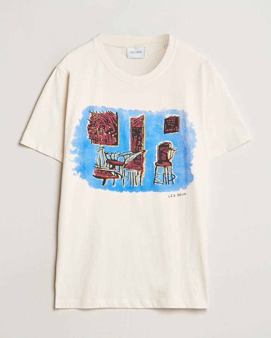 Herren | T-Shirts | LES DEUX | Berkeley Print T-Shirt Ivory