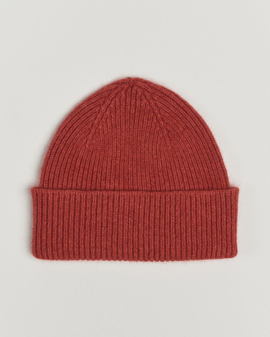 Le Bonnet Lambswool/Caregora Beanie Terra – Rot