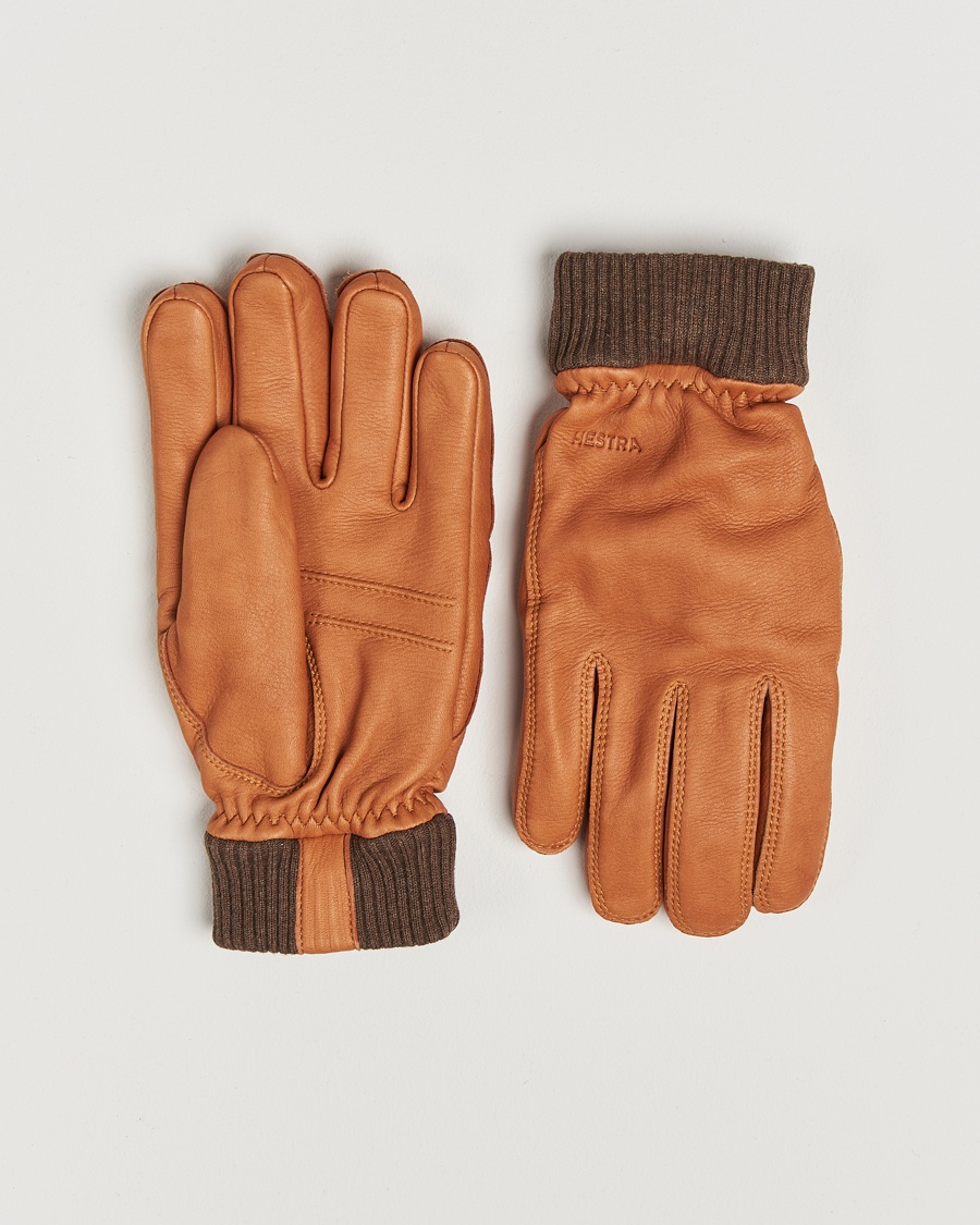 Hestra Tore Deerskin Primaloft Lined Glove Cognac – Braun
