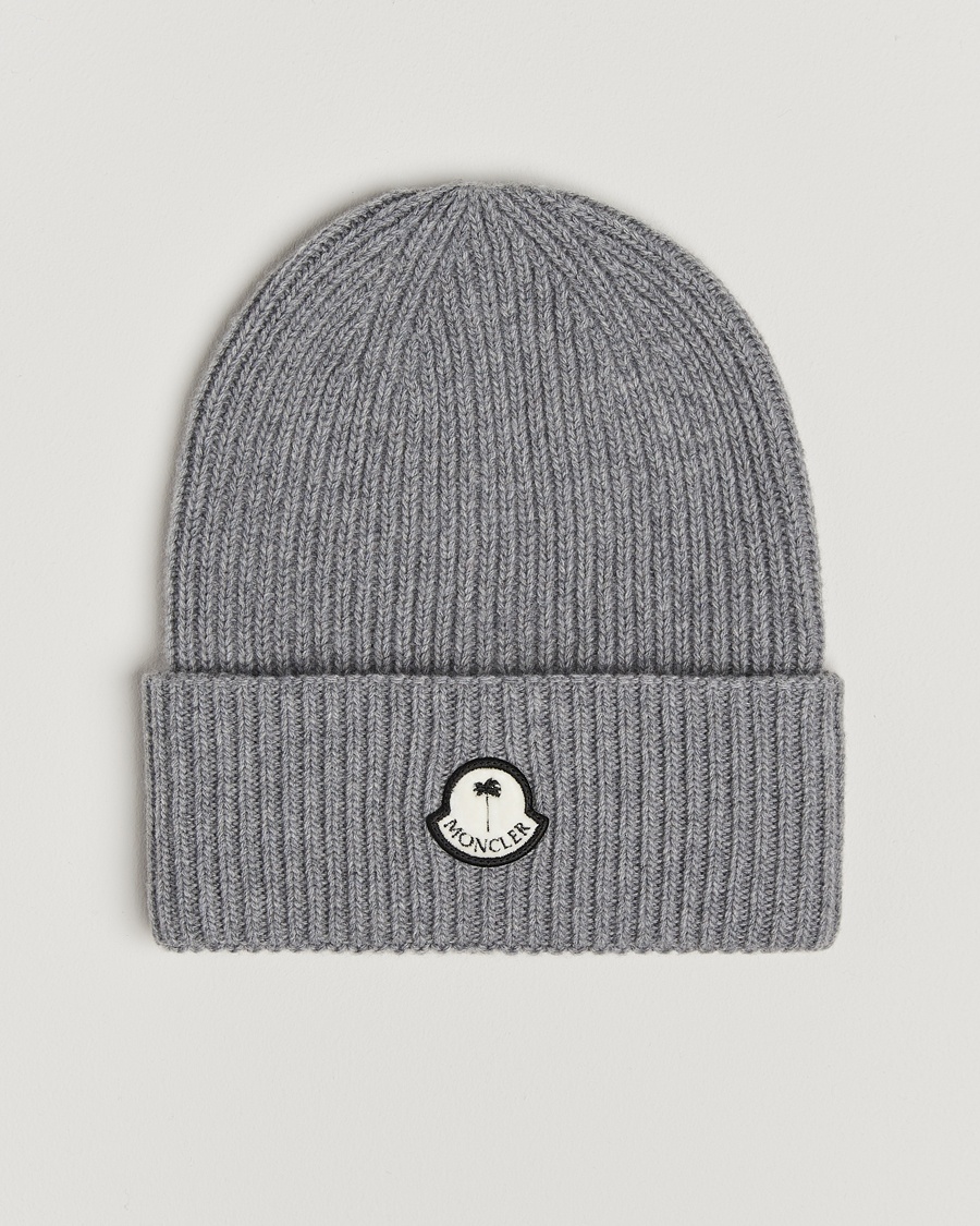 Herren | Mützen | Moncler Genius | X Palm Angels Rib Wool Beanie Grey
