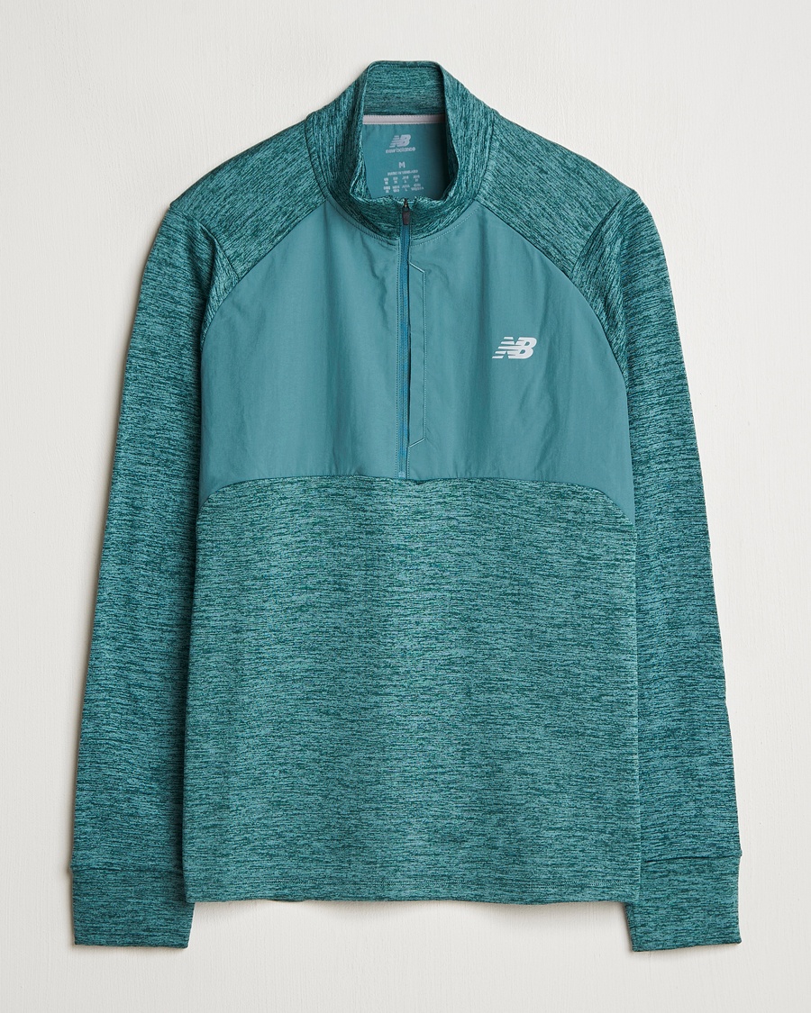 Herren | Pullover | New Balance Running | Heat Grid Half Zip New Spruce