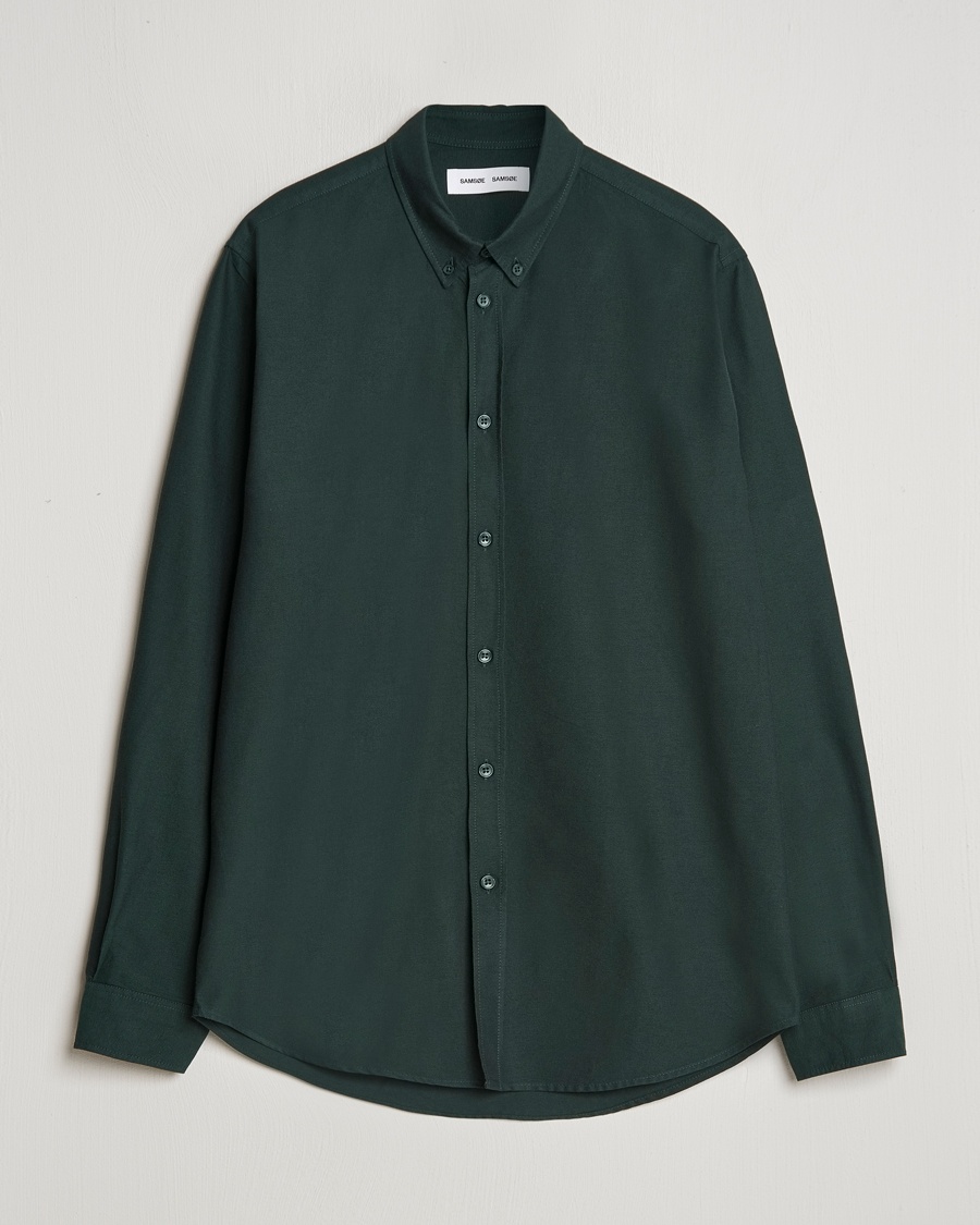 Herren | | Samsøe Samsøe | Saliam Oxford Shirt Darkest Spruce
