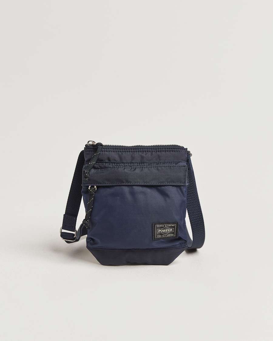 Porter-Yoshida & Co. Force Small Shoulder Pouch Navy Blue – Blau