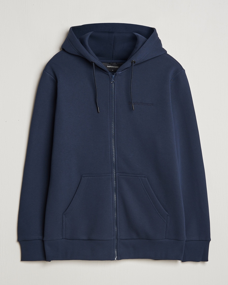 Herren | Peak Performance | Peak Performance | Original Full Zip Hoodie Blue Shadow
