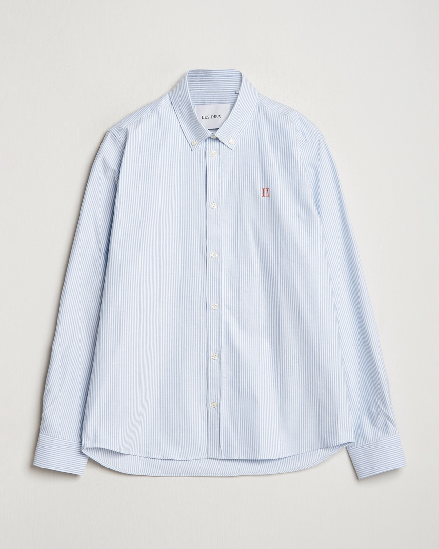 Herren | Oxfordhemden | LES DEUX | Konrad Contrast Oxford Shirt Light Blue/White