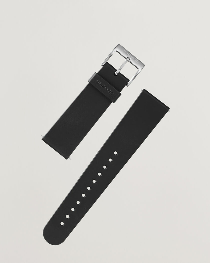 UNIMATIC TPU Quick Release 22mm Strap Black – Schwarz