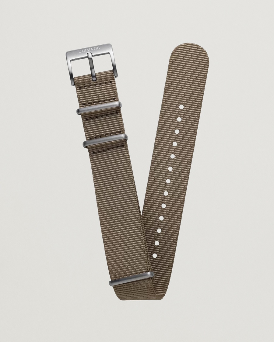 UNIMATIC Nylon Nato Steel 22m Strap Sand – Beige