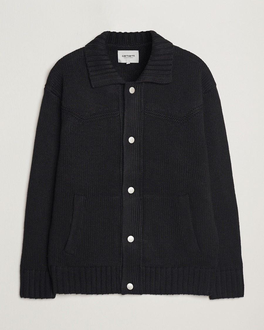 Herren | Cardigans | Carhartt WIP | Santa Fe Cardigan Black
