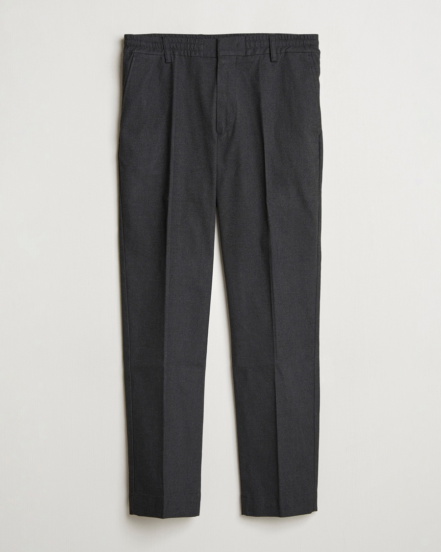 Herren | Kleidung | NN07 | Billie Brushed Drawstring Trousers Black Melange