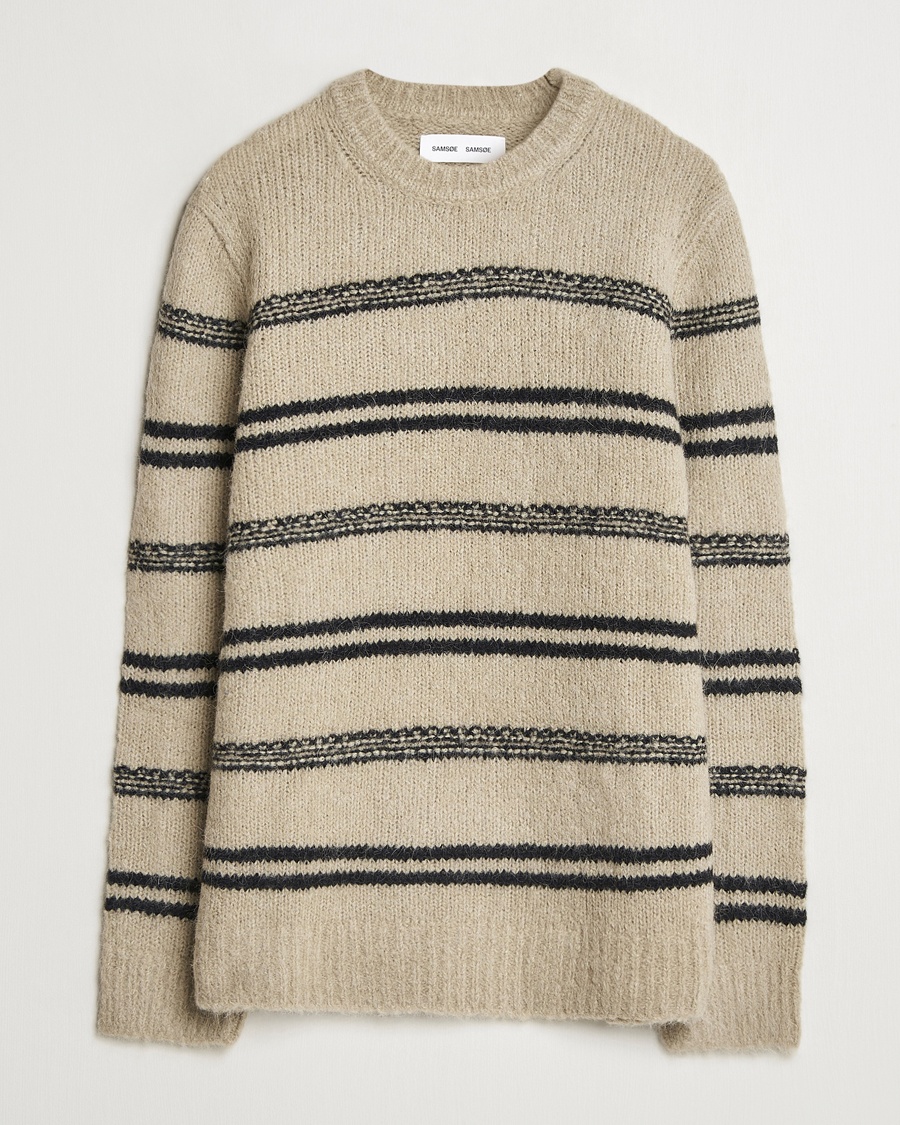 Herren | Pullover | Samsøe Samsøe | Arin Alpaca Striped Sweater Seneca Rock