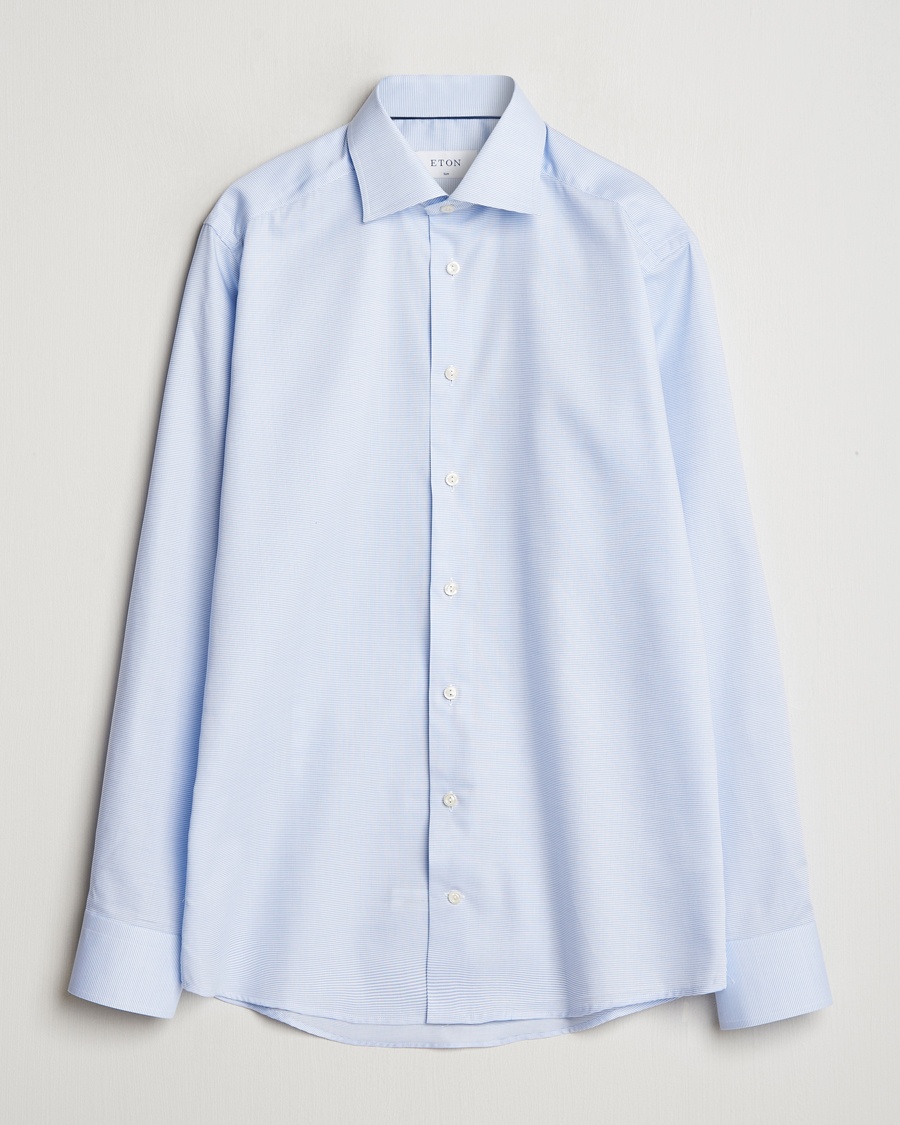 Eton Slim Fit Oxford Shirt Light Blue – Blau