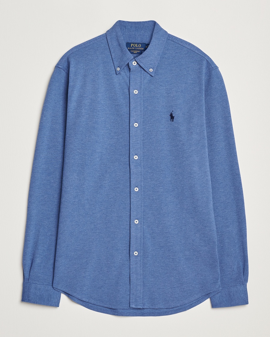 Herren | Hemden | Polo Ralph Lauren | Featherweight Mesh Shirt Faded Royal Heahter