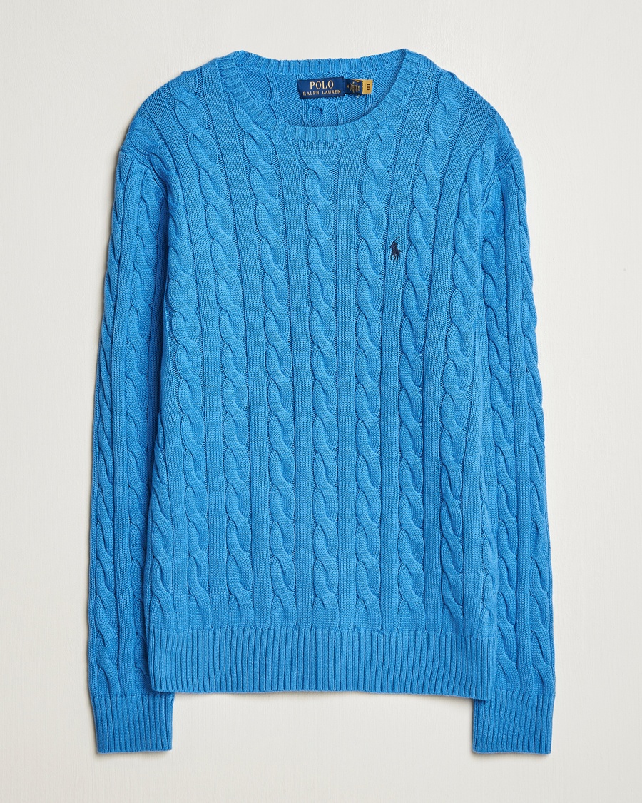 Herren | 20% sale | Polo Ralph Lauren | Cotton Cable Pullover Blue Orbit