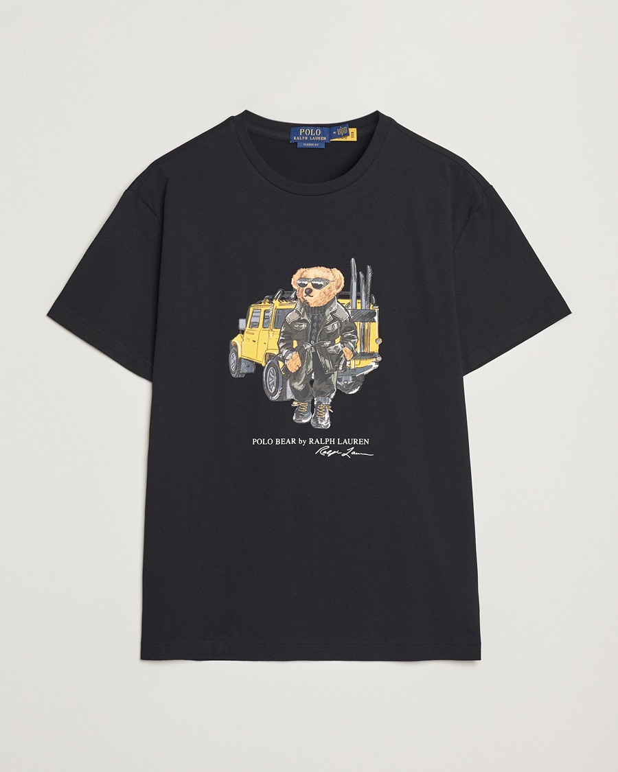 Herren | Schwartze t-shirts | Polo Ralph Lauren | Printed Bear Crew Neck T-Shirt Polo Black