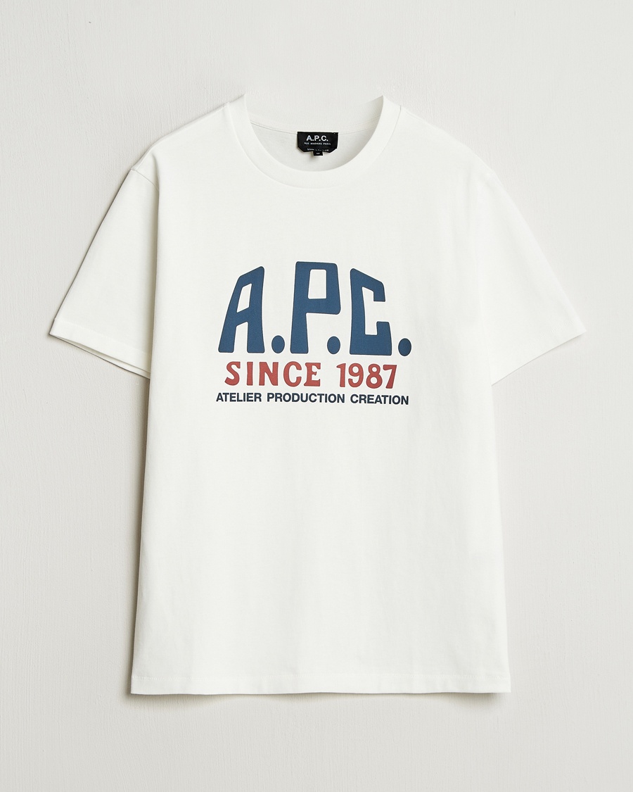 Herren | Contemporary Creators | A.P.C. | Print Label T-Shirt White