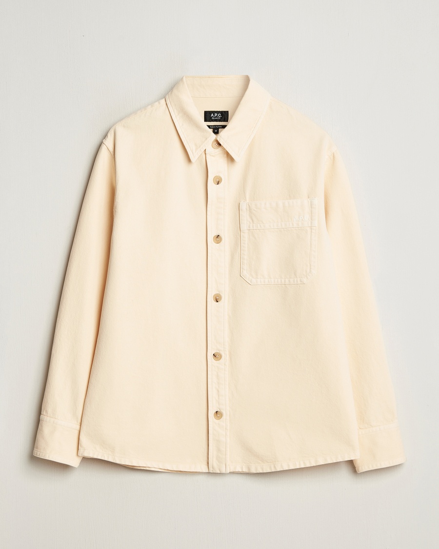 Herren | Frühlingsjacken | A.P.C. | Basile Denim Overshirt Vanilla