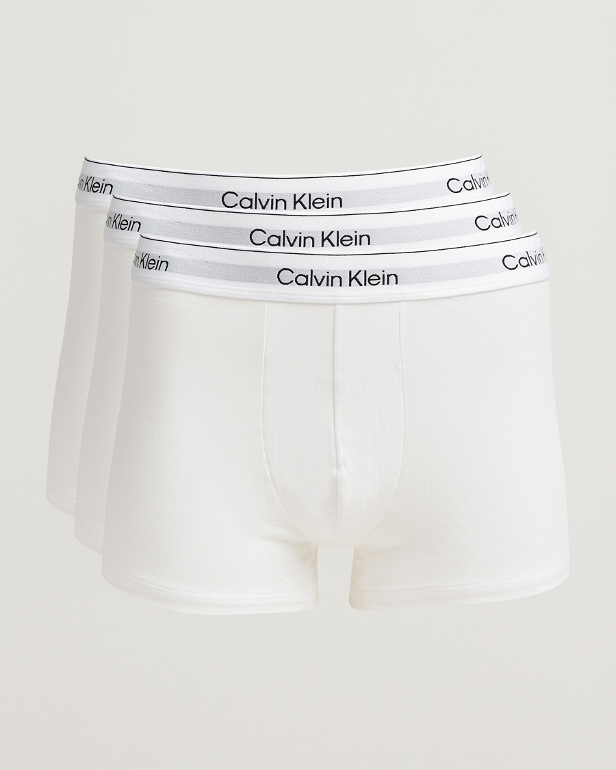 Herren | Kleidung | Calvin Klein | 3-Pack Icon Cotton Stretch Relaxed Trunk White