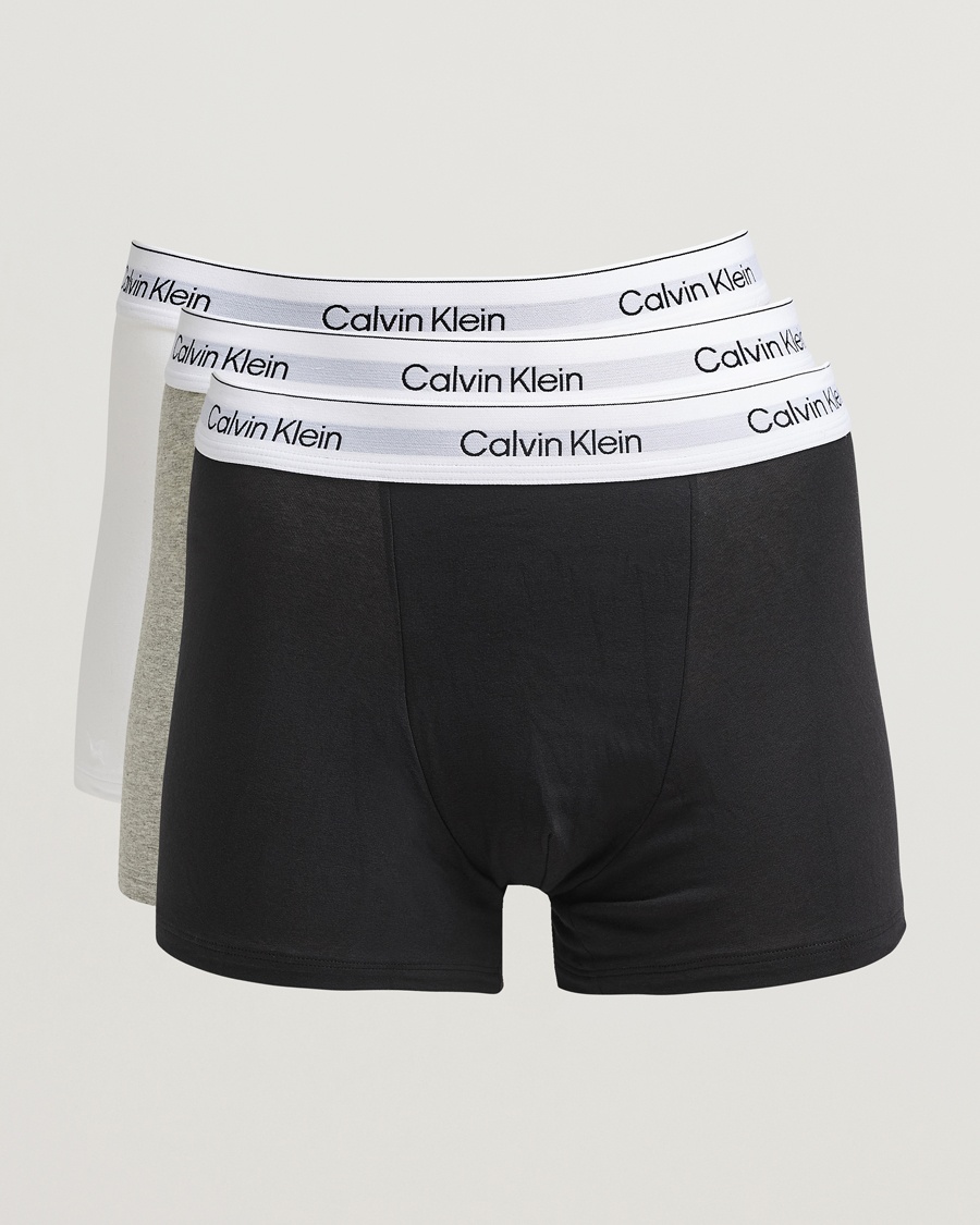 Herren | Kleidung | Calvin Klein | 3-Pack Icon Cotton Stretch Relaxed Trunk Black/White/Grey