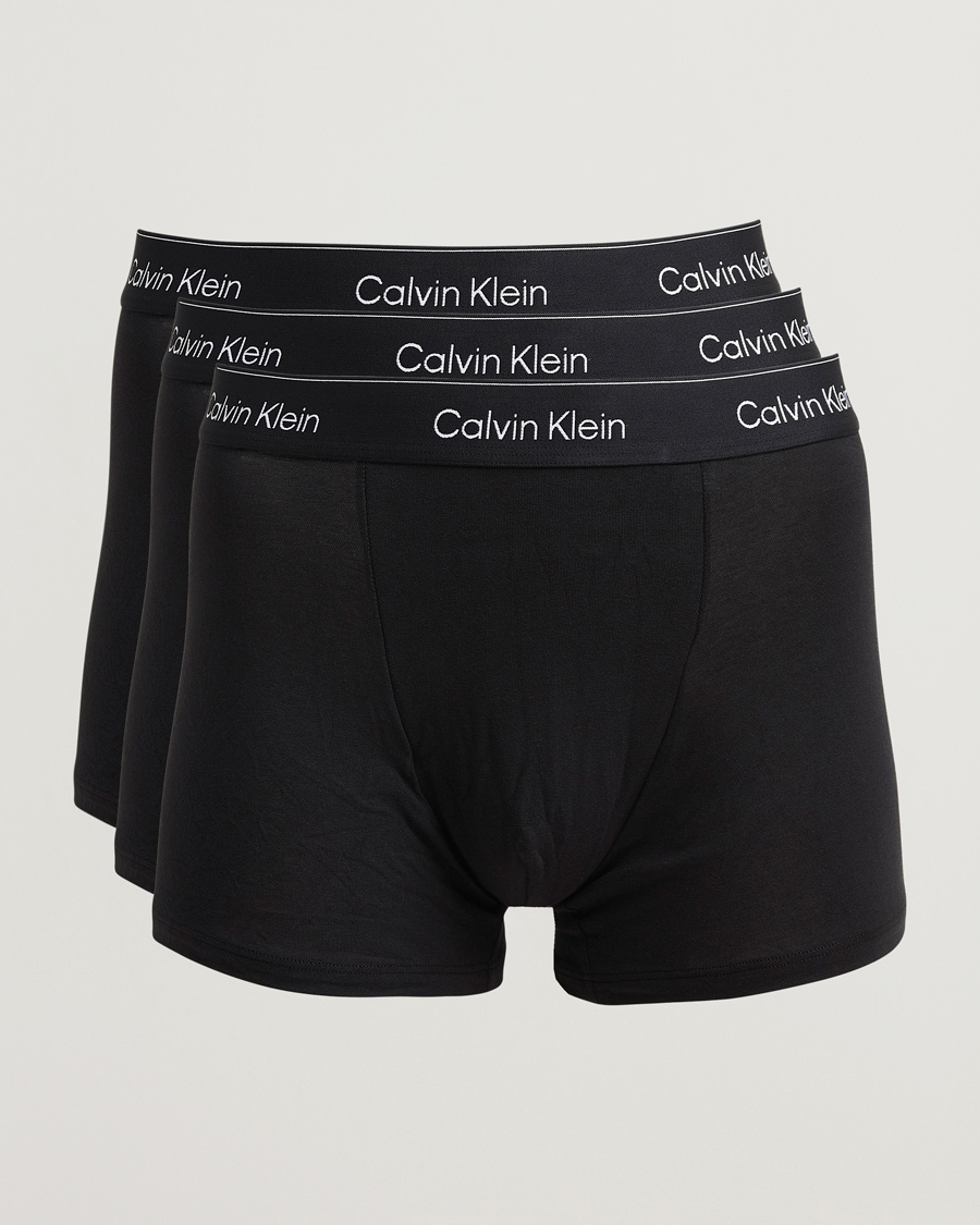 Calvin Klein 3-Pack Icon Cotton Stretch Relaxed Trunk Black – Schwarz