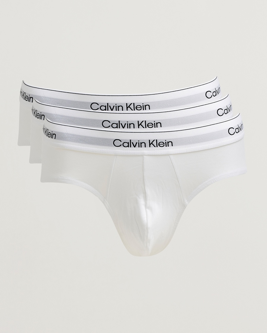 Herren | Kleidung | Calvin Klein | 3-Pack Icon Cotton Stretch Hip Brief White