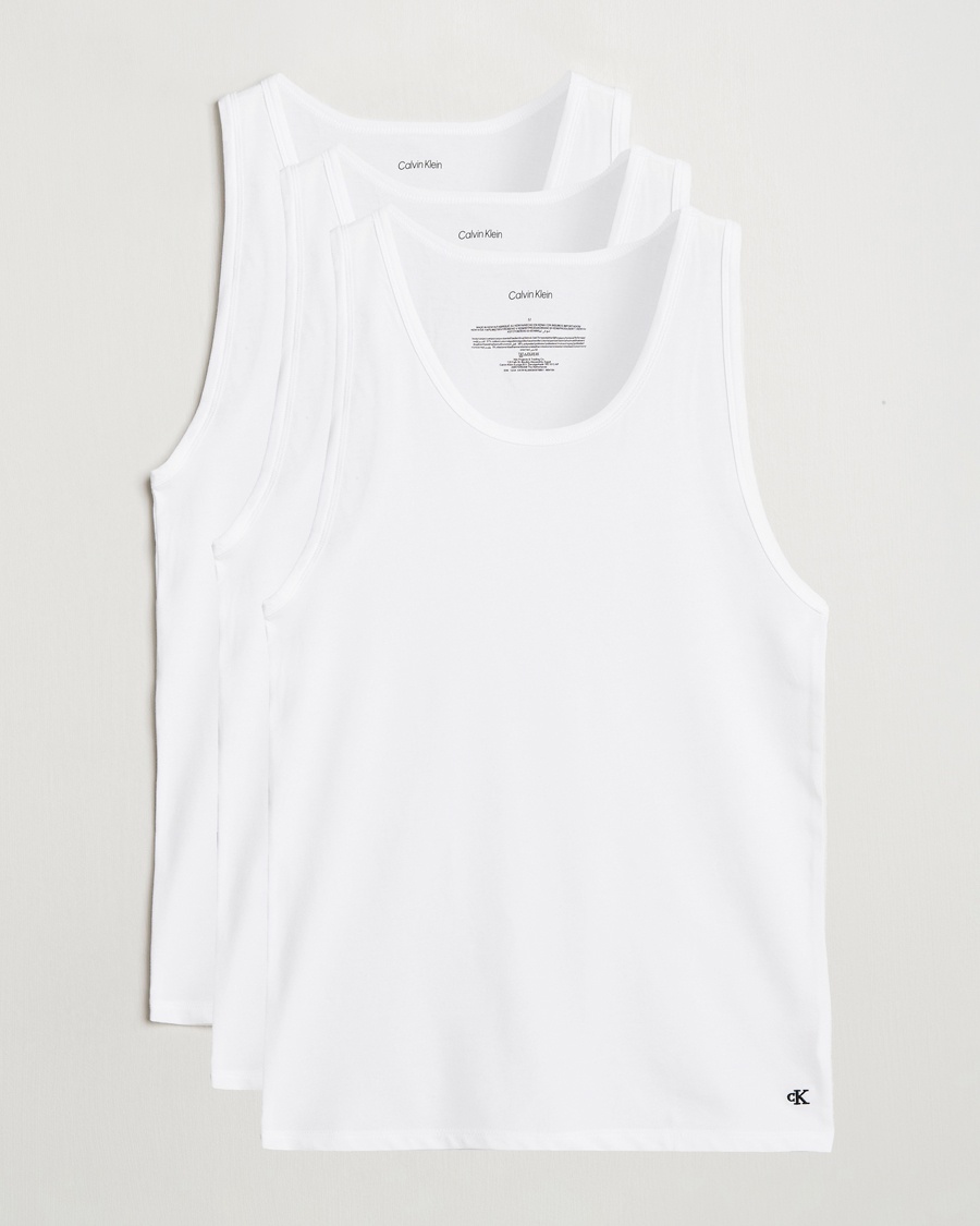 Herren | Kleidung | Calvin Klein | 3-Pack Cotton Tank Top White