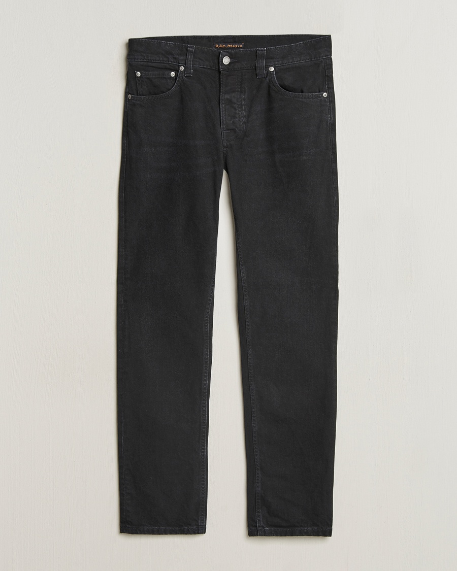 Herren | Tapered fit | Nudie Jeans | Solid Ollie Jeans Black Steel
