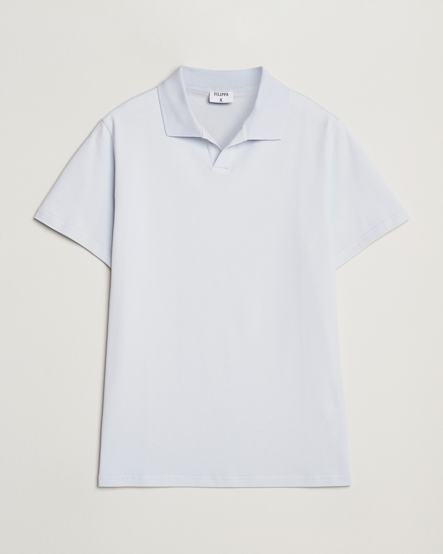 Herren | | Filippa K | Soft Lycra Polo T-Shirt Ice Blue