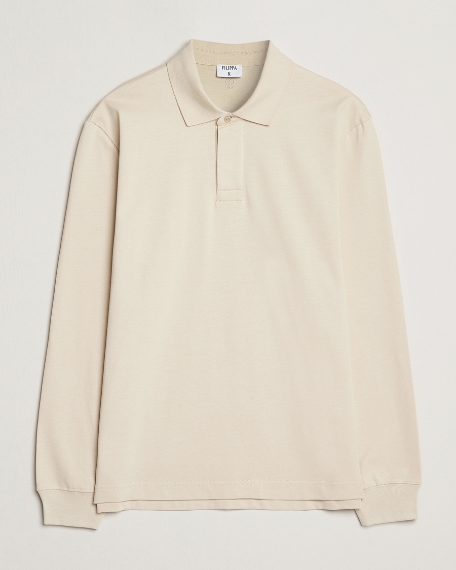 Herren | Rugbypullover | Filippa K | Heavy Cotton Rugby Shirt Cream White