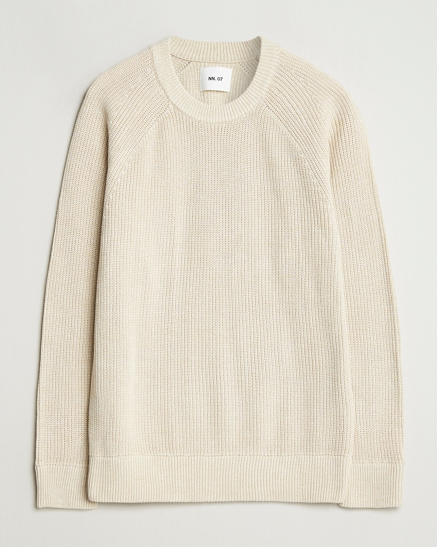 Herren | Exklusives Saisonangebot | NN07 | Jacobo Cotton Crew Neck Sweater Ivory