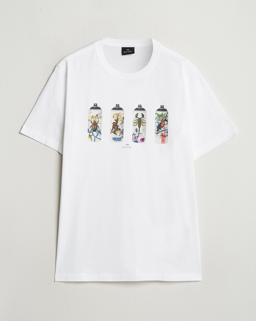 Herren | Kleidung | PS Paul Smith | Spray Cans Crew Neck T-Shirt White