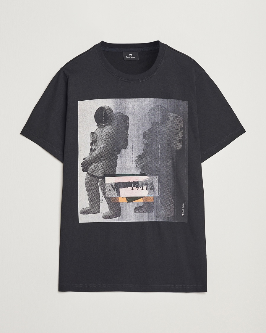 Herren | Treue-Rabatt für Stammkunden | PS Paul Smith | Astronaut Crew Neck T-Shirt Black
