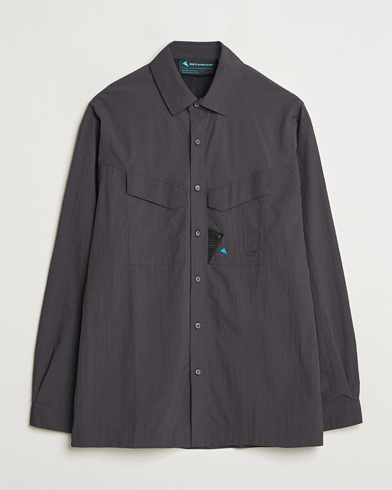 Herren | Freizeithemden | Klättermusen | Syn Long Sleeve Function Shirt Raven