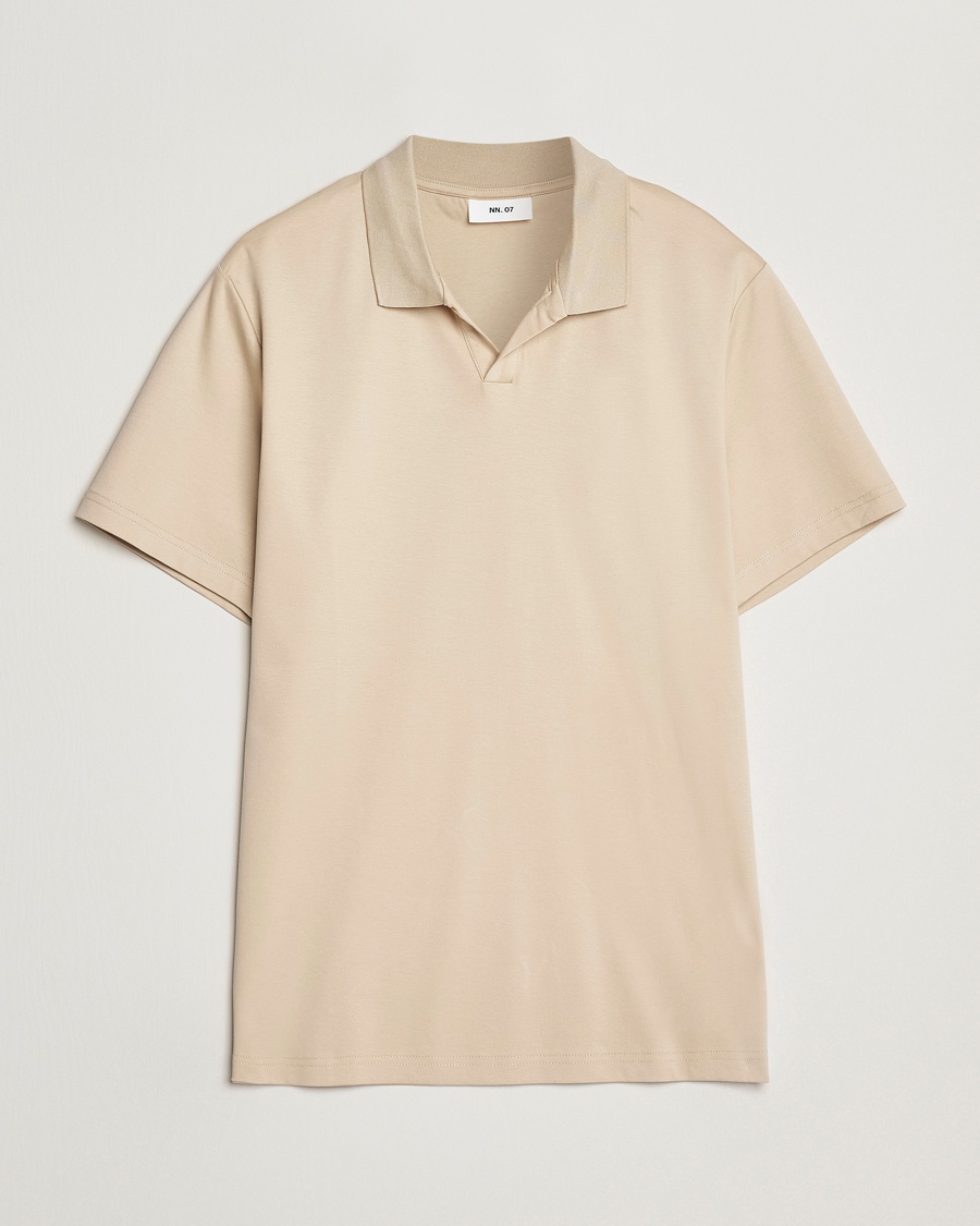 NN07 Paul Polo White Peppar - Beige - Kurzarm-Poloshirts - Grösse: L