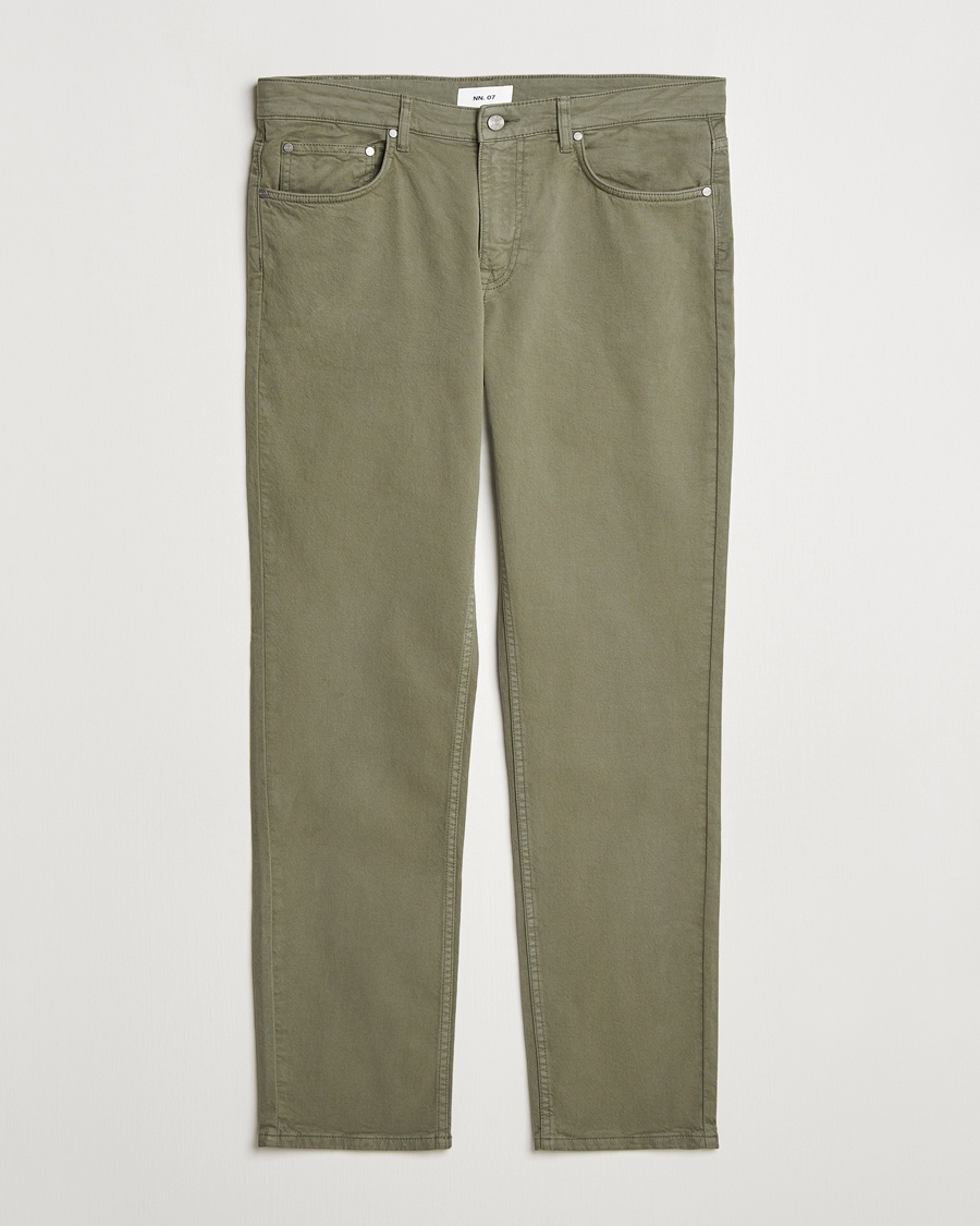 NN07 Tony 5-Pocket Pants Capers Green – Grün
