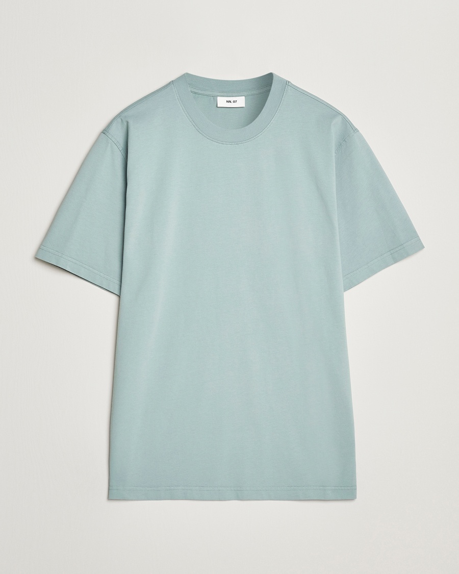 Herren | Business & Beyond - Casual | NN07 | Adam Pima Crew Neck T-Shirt Steely Blue