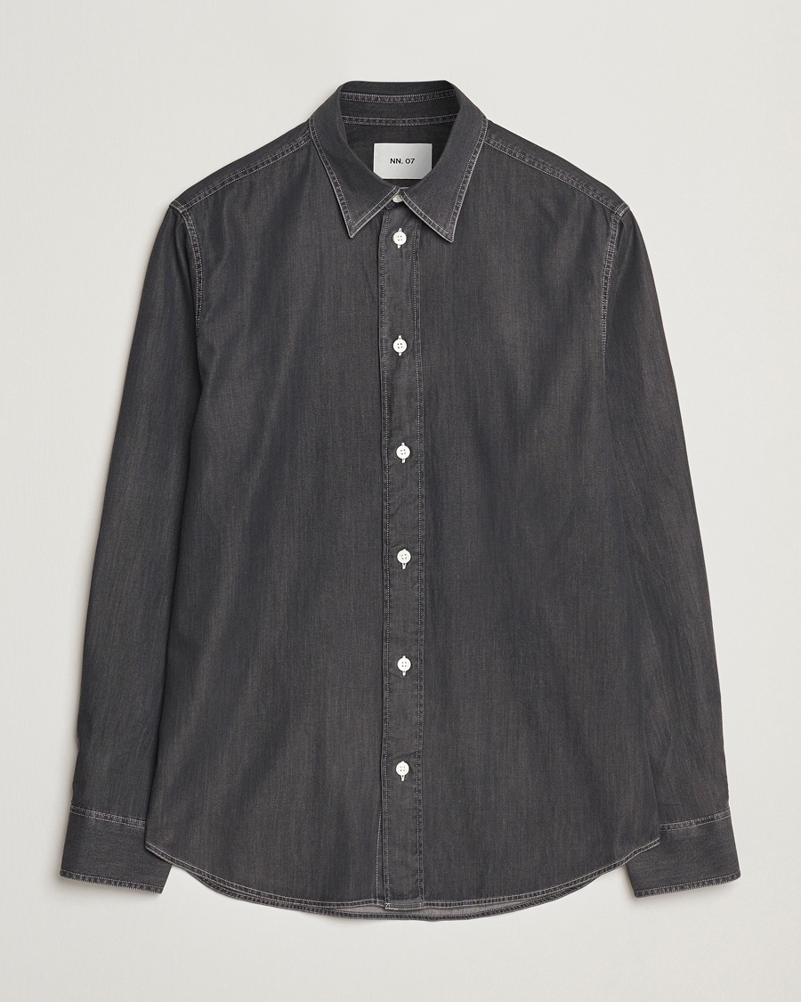 Herren | Business & Beyond - Casual | NN07 | Colby Denim Shirt Washed Grey