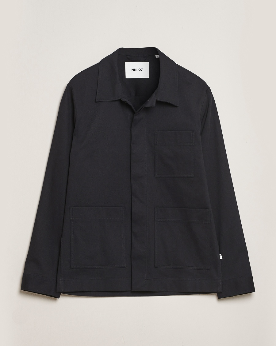 Herren | Overshirts | NN07 | Olav Pocket Overshirt Black