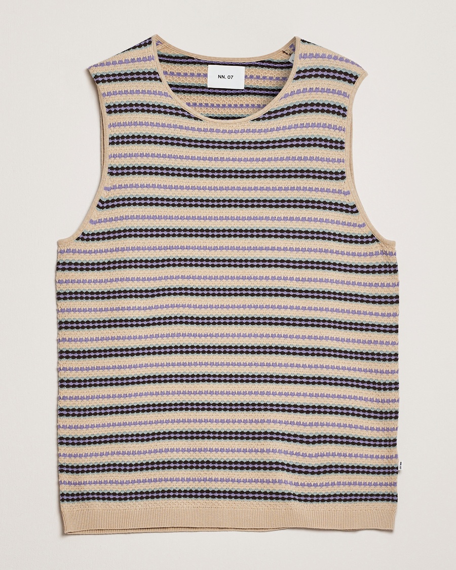 Herren | Pullunder | NN07 | Bari Structured Slipover Multi Stripe