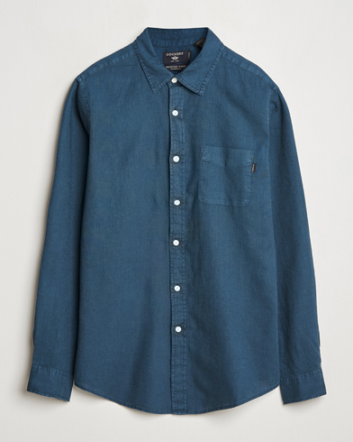 Herren | Leinenhemden | Dockers | Slim Linen/Cotton Shirt Stratified Sea