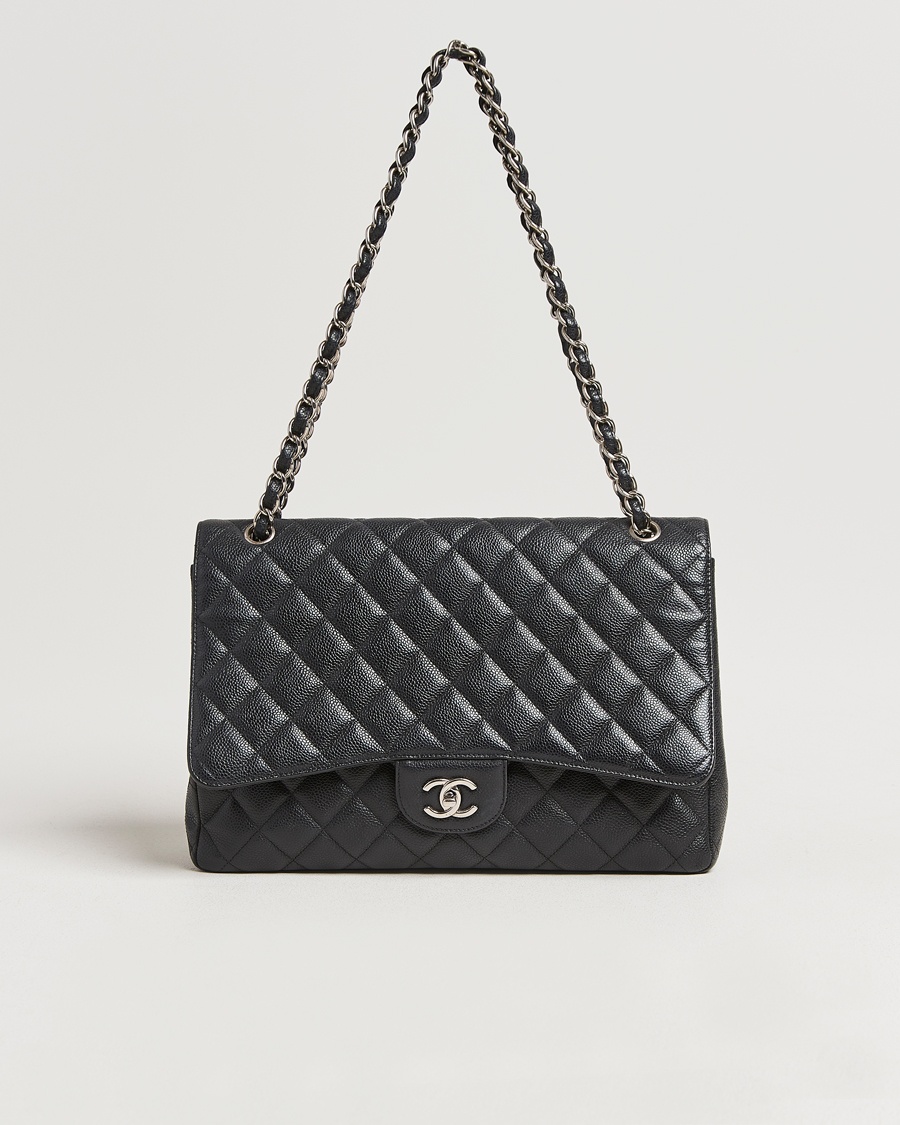 Herren | | Chanel Pre-Owned | Classic Single Flap Maxi Black Caviar