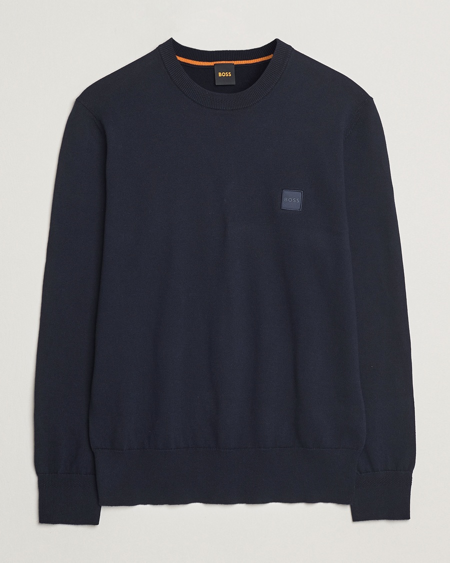 BOSS ORANGE Kanovano Knitted Sweater Dark Blue – Blau