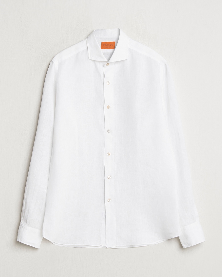 Grigio Linen Casual Shirt White – Weiß