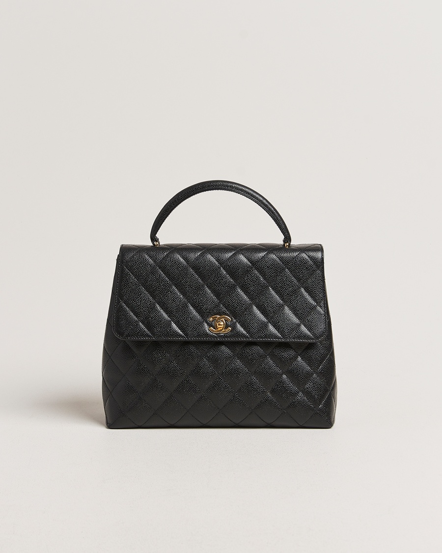 Herren | | Chanel Pre-Owned | Kelly Top Handle Bag Black Caviar
